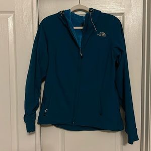 Blue lined north face jacket